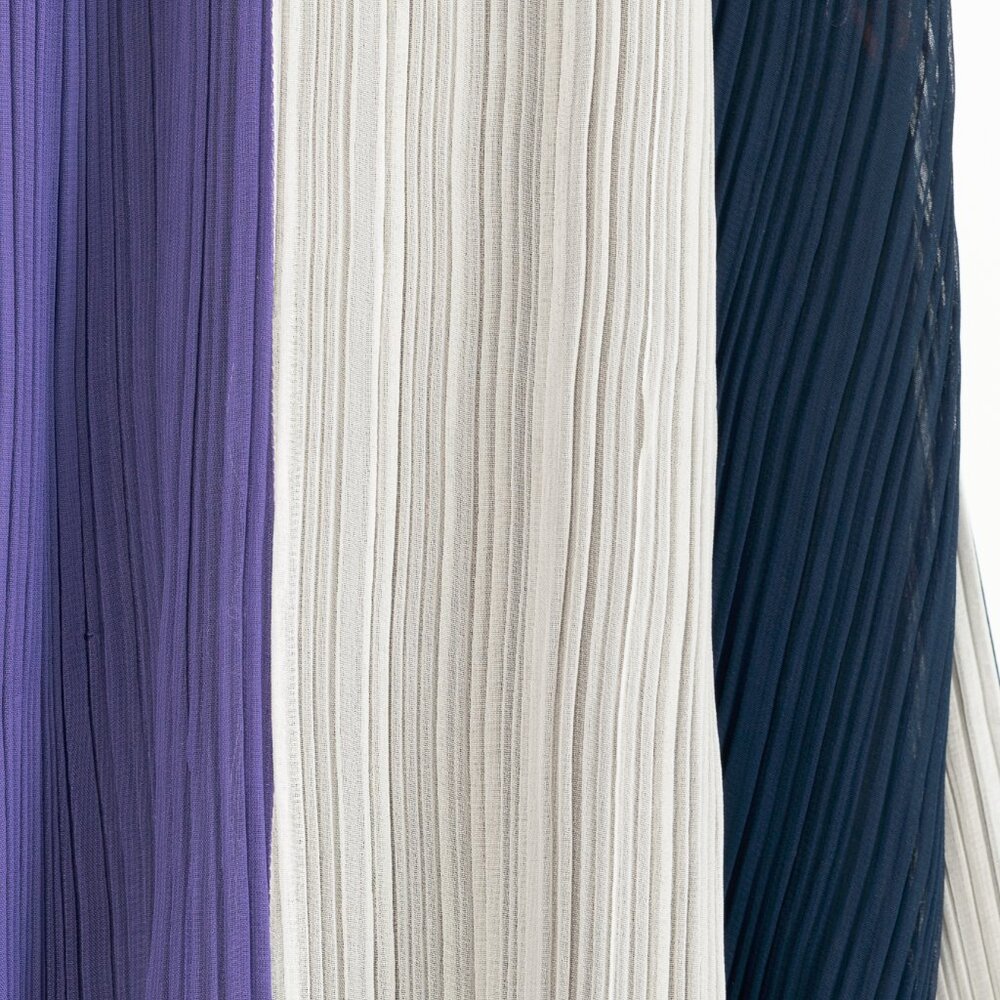 Issey Miyake SS1993 Reversible Multicolour Striped Pleated Open-Front Jacket - Picture 12 of 14